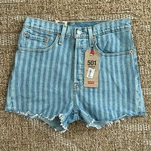 levels 501 shorts stripped new with tags size 27